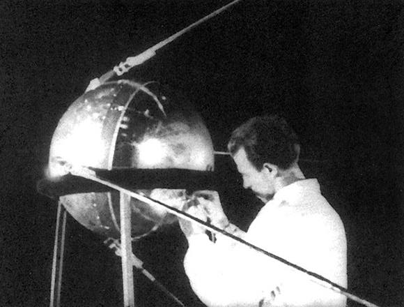 El primer satélite en orbita Sputnik 1